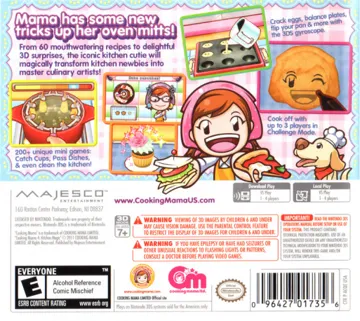 Cooking Mama 4 Kitchen Magic (Europe)(En,Ge,Fr,Sp,It) box cover back